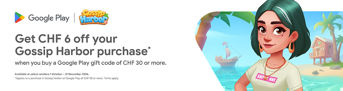Get a discount on your Gossip Harbor purchase when you buy a Google Play gift code

